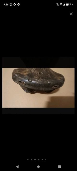 Sillin de bicicleta cuero y muelles BH ARMAS