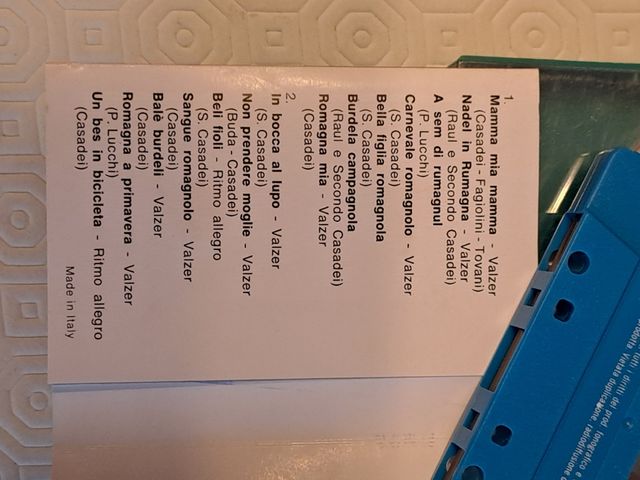 Casadei - audiocassetta 