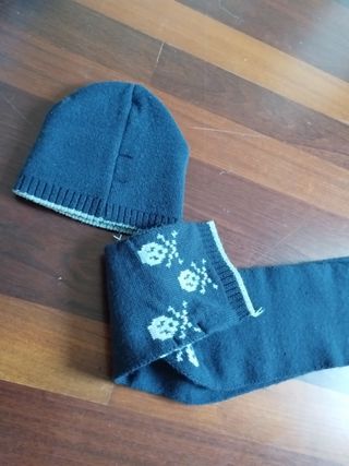 Conjunto bufanda y gorro niño