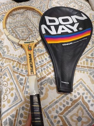 Raqueta tenis antigua Pacificcon funda incluida