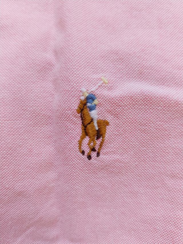 Camisa Ralph Lauren Classic Fit Rosa