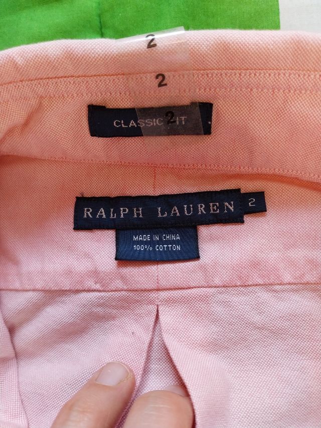 Camisa Ralph Lauren Classic Fit Rosa