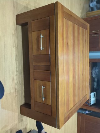 Mesa central de salón madera maciza