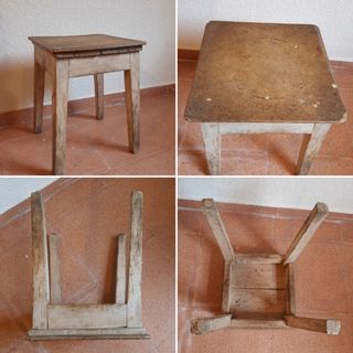 Taburete / Banqueta Muy Antiguo 
