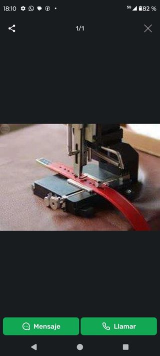 Maquina picar cinturones manual