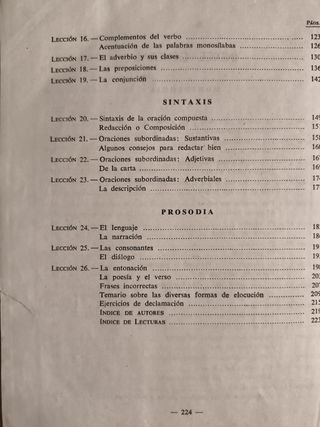 LIBRO ANTIGUO ESCOLAR LENGUA ESPAÑOLA AÑO 1958