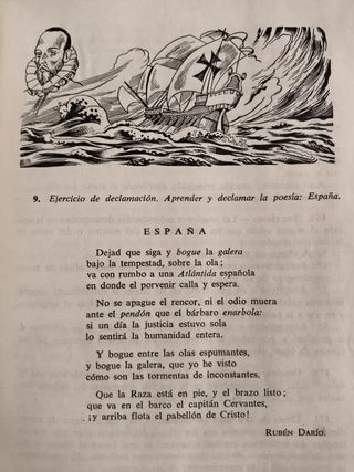 LIBRO ANTIGUO ESCOLAR LENGUA ESPAÑOLA AÑO 1958