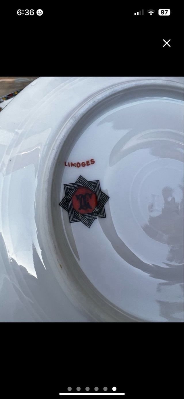 PLATITOS PARA PAN PORCELANA LIMOGES