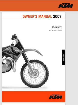 KTM SX 105 SUPERMOTARD