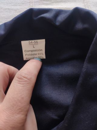 Ropa de trabajo, pantalón y chaqueta