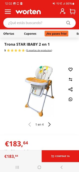 Trona STAR IBABY 2 en 1