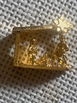Mini presepio  con doratura  24 kt