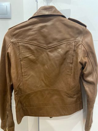 Biker piel  Massimo Dutti