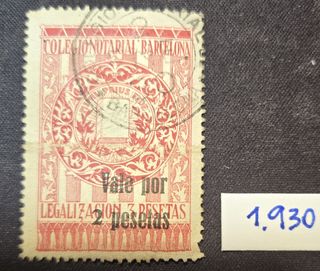 Legalizaciones y timbres fiscales 1926-39