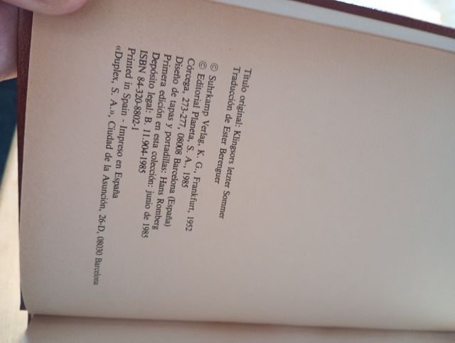 El último verano de Klingsor