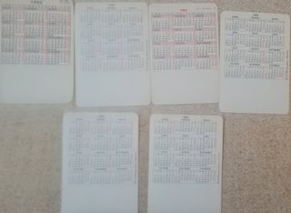 Lote 11 calendarios de películas
