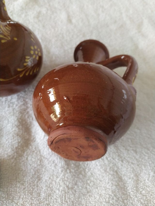 Vinajeras/ Aceitera de cerámica
