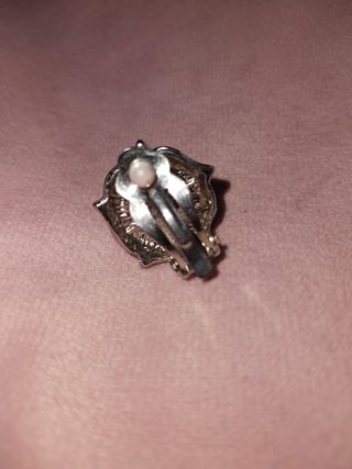 Pendientes perla de pinza