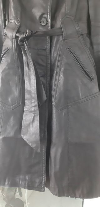 Cappotto donna in pelle vintage morbidissima