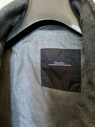 Abrigo hombre impermeable negro