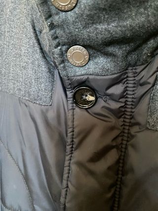 Abrigo hombre impermeable negro