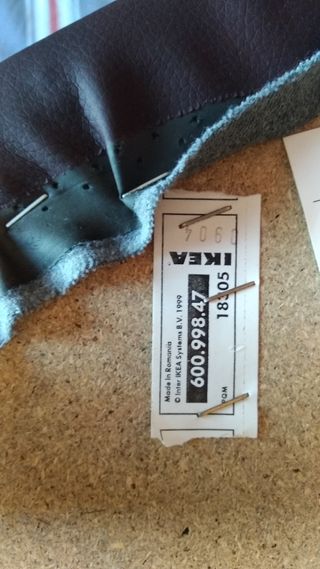 Butaca IKEA polipiel marrón