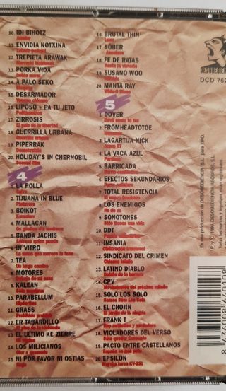 Los 100 de Tipo -5 Cd's Rock,Pop,Punk,Hip Hop