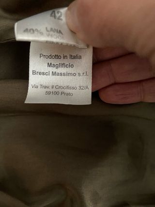 Abrigo lana Paolo Casalini