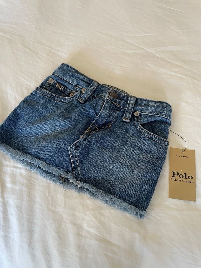 Falda vaquera Polo Ralph Lauren niña 2 años nueva
