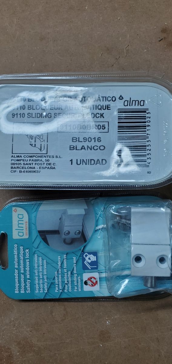 Dos cierres seguridad ventanas aluminio