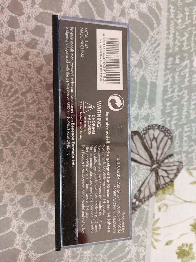 Minichamps 1/43 Benetton b198 a. Wurz