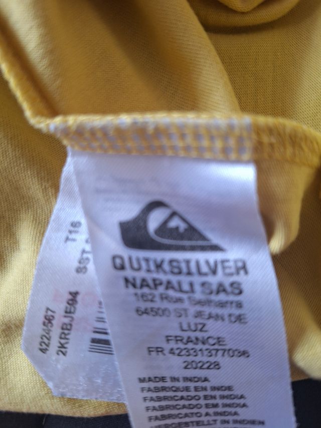 Camiseta Quiksilver Talla 16