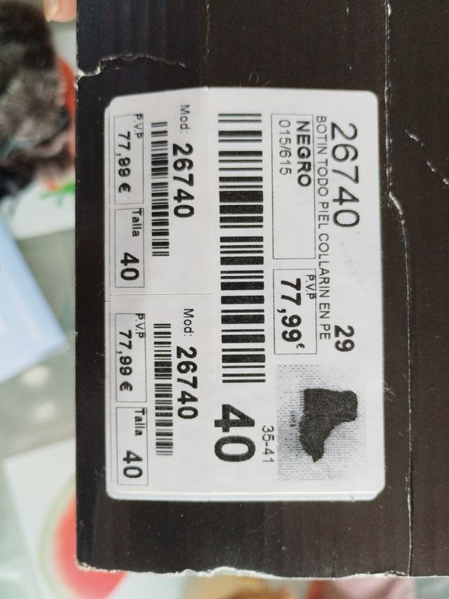 Botines de piel en negro Marca Marietta's