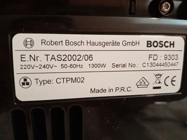 Cafetera Bosch tassimo 