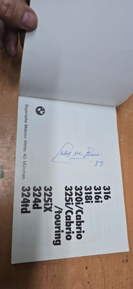 Manual instrucciones bmw e30