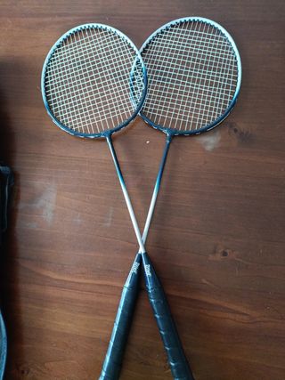 Raquetas de bádminton con funda