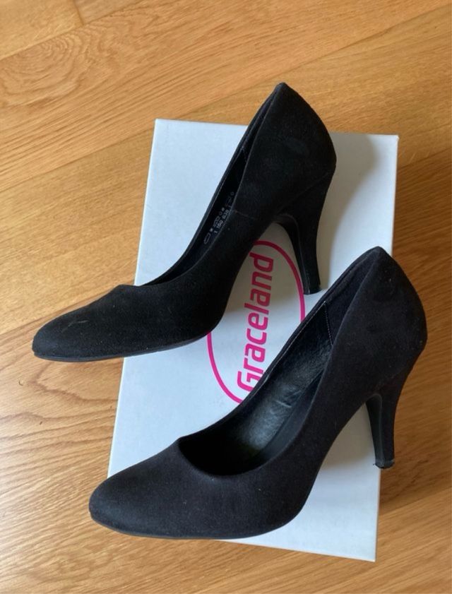 PACK Zapatos rojos y negros tacón