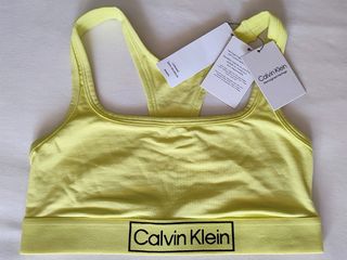 Conjunto CALVIN KLEIN Sujetador y Tanga Amarillo