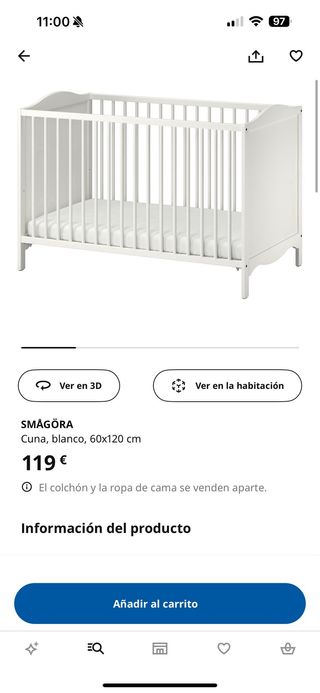 Cuna ikea + colchón