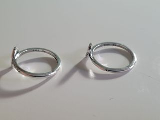 Anillos plata Stranger things 