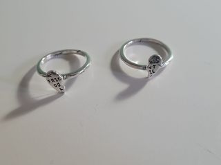 Anillos plata Stranger things 