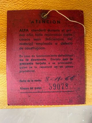 Maquina coser ALFA 1966 antiguo vintaje