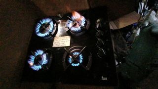 Placa gas Teka cuatro fuego cristal