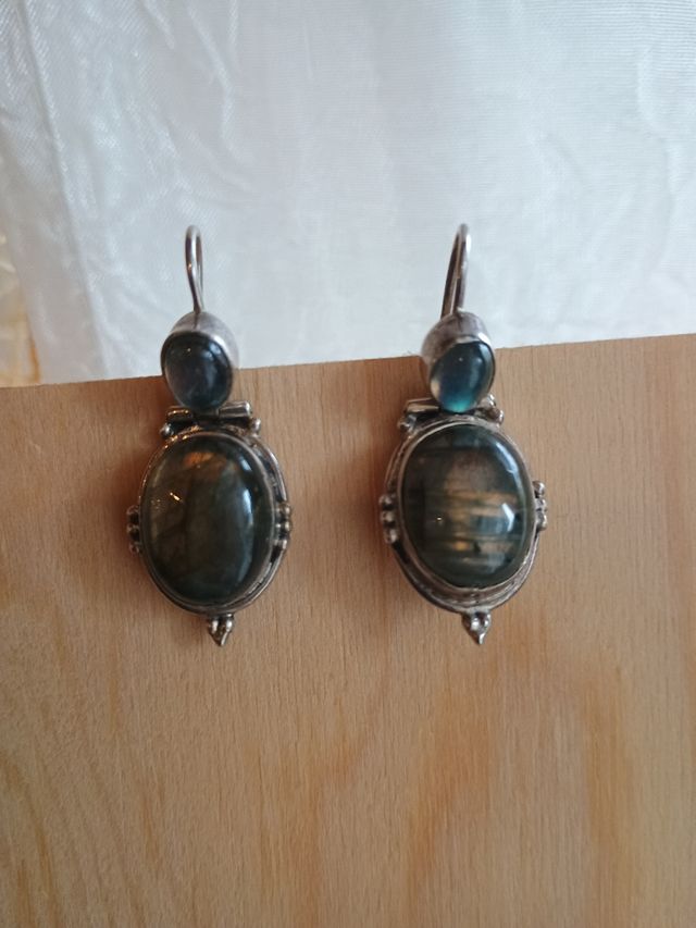 Orecchini argento con pietra