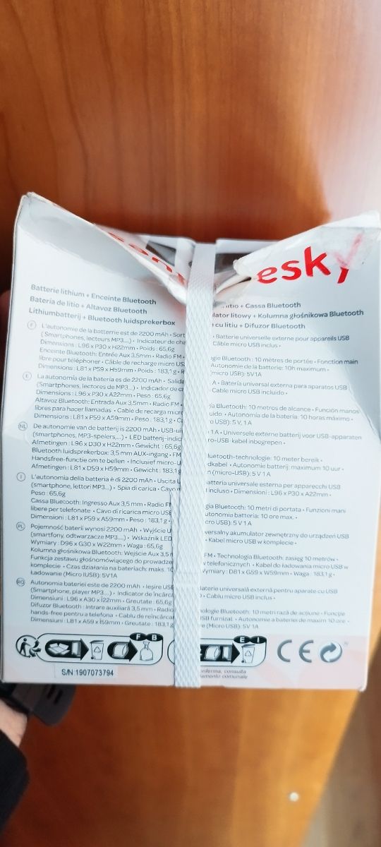 ALTAVOZ + BATERIA EXTERNA