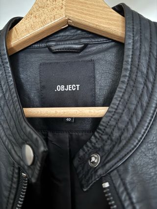 Cazadora biker efecto piel .Object