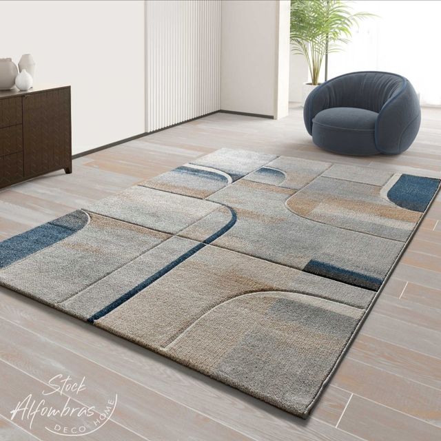 ALFOMBRA EN TONOS GRISES 