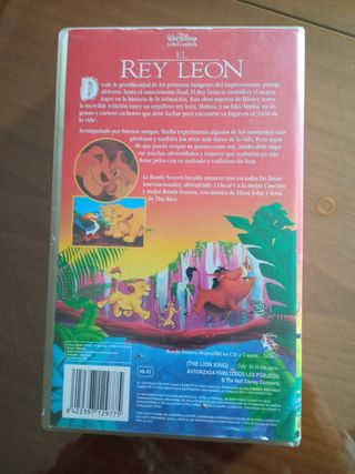El Rey León VHS