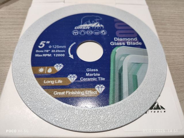 Disco diamantato d.125 ORSA TOOLS 