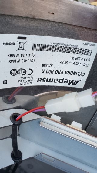 Campana extractora de diseño redonda con 4focos